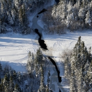 Aerial View of a Water Crossing